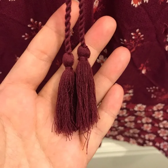 NWT Lucky Brand Boho Peasant Blouse small floral - Picture 7 of 10